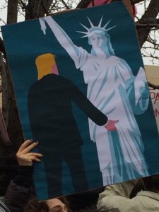 Poster, Trump Grabs Crotch of Statue of Liberty